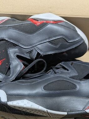 Jordans True Flight Men's Black & Red Athletic Sneakers - Classic Performance